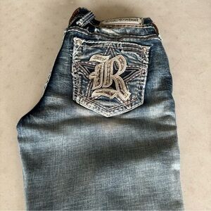 Like New Women’s Rock Revival Boot Cut Jeans Size 28x32